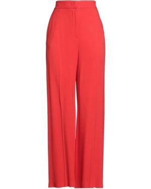 MSGM Pants Acetate, Viscose - Red