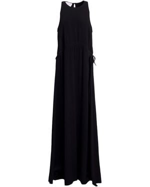 Erika Cavallini Semi Couture Maxi Dress Viscose, Acetate - Black
