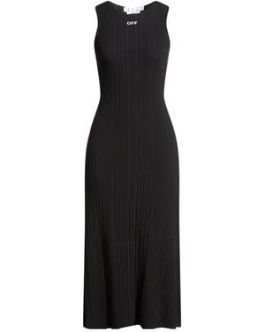 Off-White c/o Virgil Abloh Midi Dress Viscose, Polyester - Black