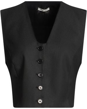 By Malene Birger Tailored Vest Recycled Polyester, Viscose, Elastane - Black