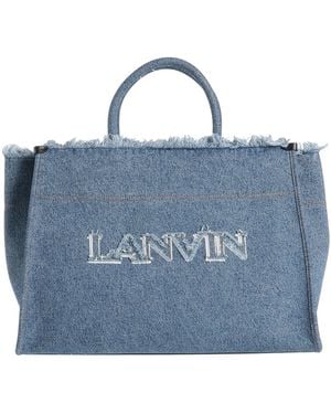 Lanvin Handbag Textile Fibres - Blue