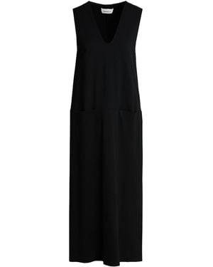MEIMEIJ Midi Dress Viscose, Polyamide, Elastane - Black