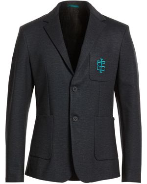 Bikkembergs Midnight Blazer Polyester, Viscose, Elastane - Black