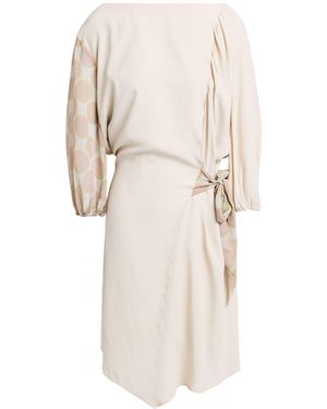 Pianurastudio Mini Dress Acetate, Silk, Polyester - Natural