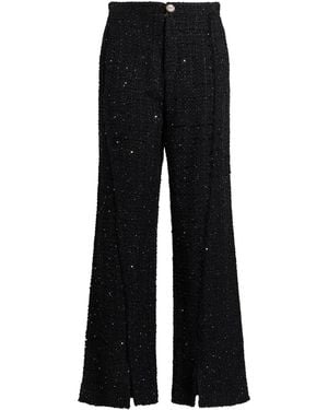 Gcds Pants Cotton, Polyester, Acrylic, Polyamide - Black