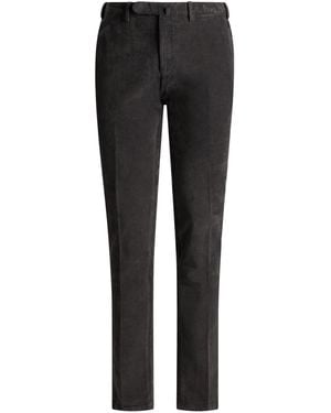 Santaniello Charcoal Pants Cotton, Elastane - Black