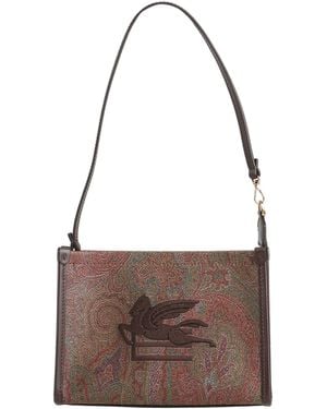 Etro Shoulder Bag Cotton, Polyester, Pvc - Brown