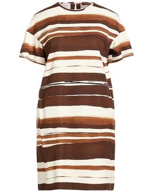 Max Mara Mini Dress Cotton, Linen - Brown