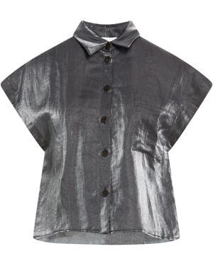 Alysi Chocolat Shirt Linen, Polyamide - Gray