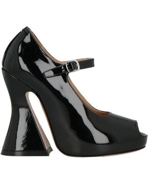 Maison Margiela Court Shoes Leather - Black