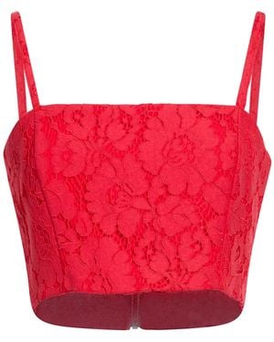 Kaos Top Cotton, Polyamide, Viscose - Red