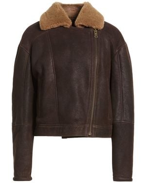 Arma Jacket Shearling - Brown