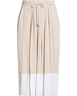 Lorena Antoniazzi Midi Skirt Viscose, Elastane - Natural