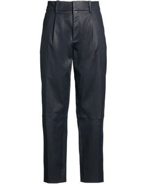 Enes Pants Lambskin, Elastane - Blue