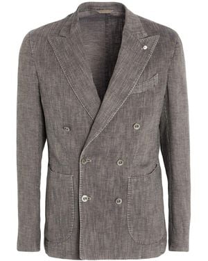 L.B.M. 1911 Blazer Linen, Cotton - Grey