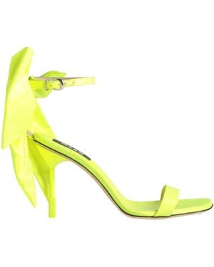 MSGM Sandals Textile Fibers - Yellow