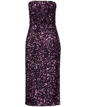 Motel Midi Dress - Purple