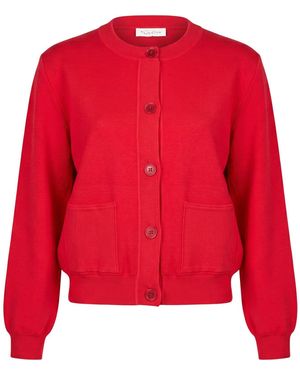 Manila Grace Cardigan Viscose, Polyester - Red
