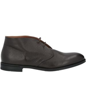 Doucal's Dark Ankle Boots Leather - Brown