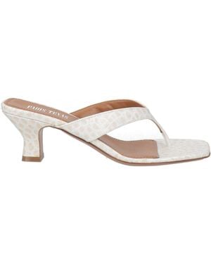 Paris Texas Ivory Thong Sandal Leather - Natural
