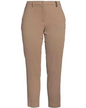 Fabiana Filippi Trousers Viscose, Lyocell, Virgin Wool, Elastane, Ecobrass - Natural