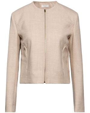 Agnona Jacket Wool, Elastane, Metal - Natural