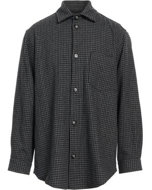 Nanushka Charcoal Shirt Recycled Polyester, Wool - Black