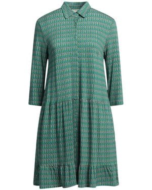 Siyu Mini Dress Viscose, Elastane - Green