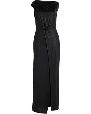 ViCOLO Maxi Dress Polyester, Elastane - Black