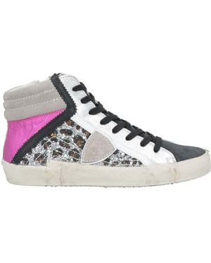 Philippe Model Prsx Charcoal Trainers Leather - Grey