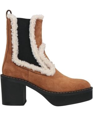 N°21 Camel Ankle Boots Leather - Brown