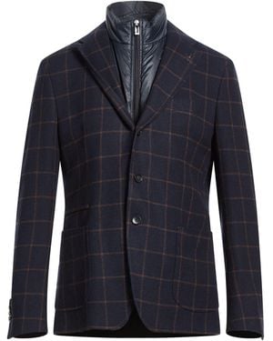 Paoloni Midnight Blazer Cotton, Virgin Wool, Cashmere - Blue