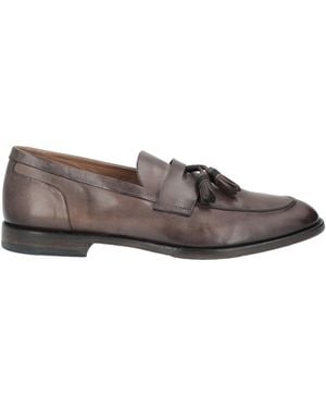Pantanetti Dark Loafers Leather - Gray