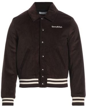 Sporty & Rich Jacket Cotton - Black