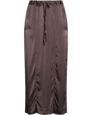 Crossley Midi Skirt Silk, Elastane - Brown