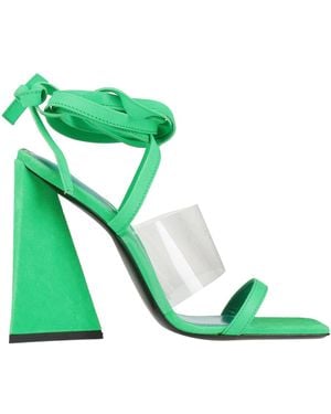The Attico Sandals Leather - Green