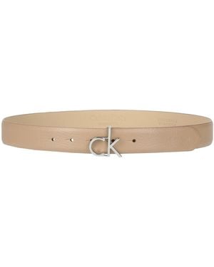 Calvin Klein Camel Belt Leather - Natural