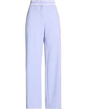 Imperial Lilac Pants Polyester, Elastane - Blue