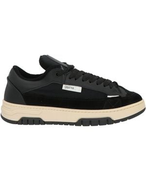 Santha Trainers Leather, Textile Fibres - Black