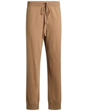 Weekend by Maxmara Camel Pants Virgin Wool - Natural