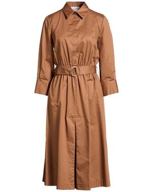 Kaos Midi Dresses - Brown