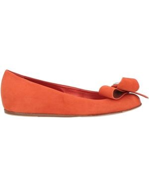 Le Silla Ballet Flats Leather - Red