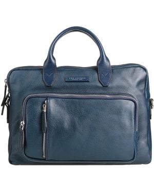 The Bridge Handbag Leather - Blue