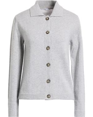 Peserico Easy Cardigan Wool, Cashmere, Polyester - Gray