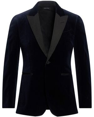 dunhill Midnight Blazer Cotton - Blue