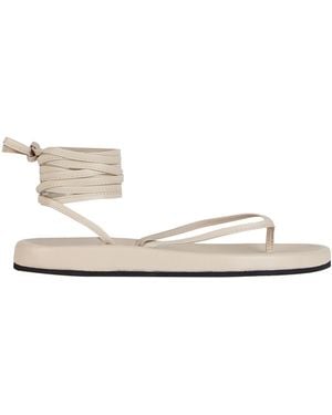 Semicouture Light Thong Sandal Leather - White