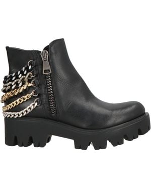 Jfk Ankle Boots Leather - Black