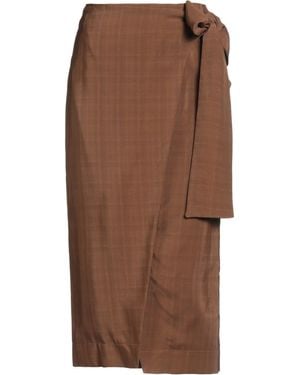 Semicouture Midi Skirt - Brown