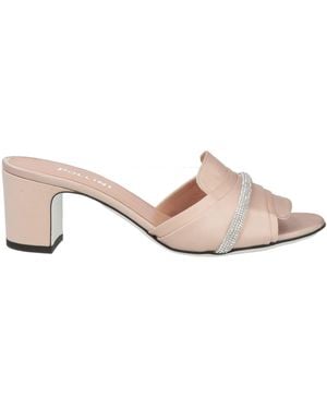 Pollini Sandals Textile Fibers - Pink