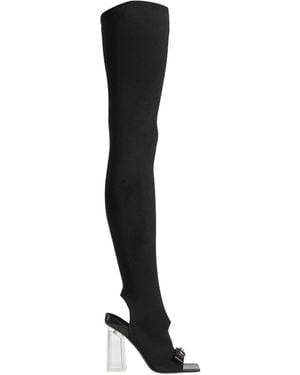 Versace Boot Textile Fibers - Black